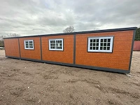 2024 compleet deluxe 12x6 meter mobiele woonunit met 3 slaapkamers en keuken 73m3 - afbeelding 3 van  52