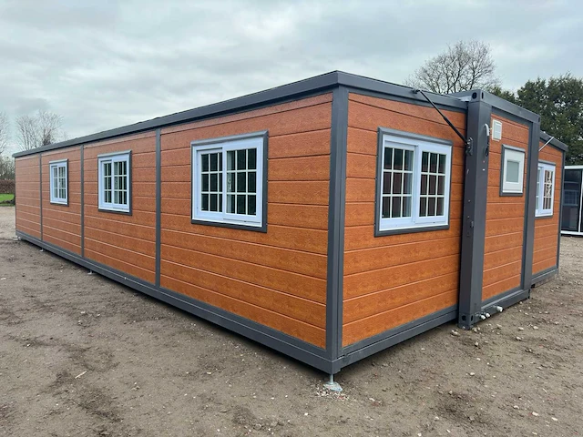 2024 compleet deluxe 12x6 meter mobiele woonunit met 3 slaapkamers en keuken 73m3 - afbeelding 4 van  52