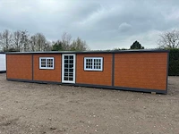 2024 compleet deluxe 12x6 meter mobiele woonunit met 3 slaapkamers en keuken 73m3