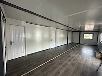 2024 compleet deluxe 12x6 meter mobiele woonunit met 3 slaapkamers en keuken 73m3 - afbeelding 20 van  52