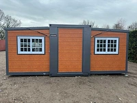 2024 compleet deluxe 12x6 meter mobiele woonunit met 3 slaapkamers en keuken 73m3 - afbeelding 50 van  52