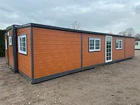 2024 compleet deluxe 12x6 meter mobiele woonunit met 3 slaapkamers en keuken - afbeelding 8 van  52