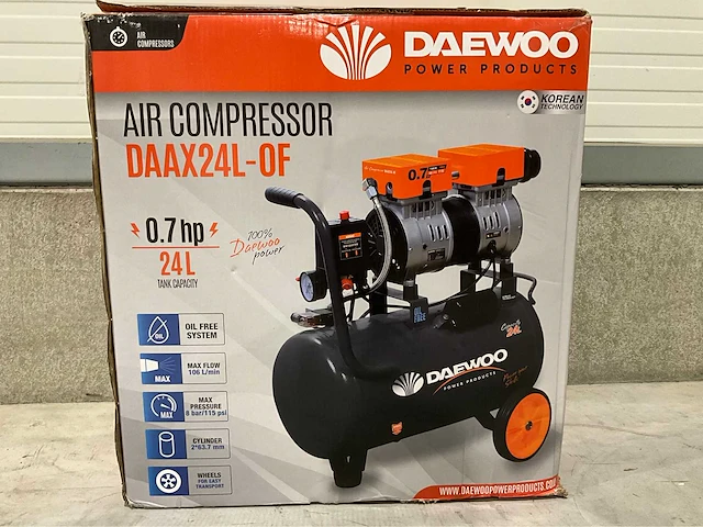 2024 daewoo daax 24l luchtcompressor - afbeelding 14 van  15