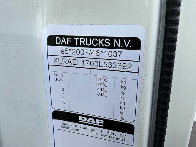 2024 daf lf230 4x2 euro6 vrachtwagen met saxas opbouw - afbeelding 39 van  45
