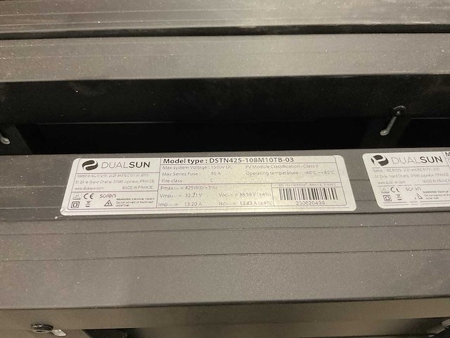 2024 dual sun dstn425-108m10tb-03 425wp hybride zonnepaneel (7x) - afbeelding 4 van  5