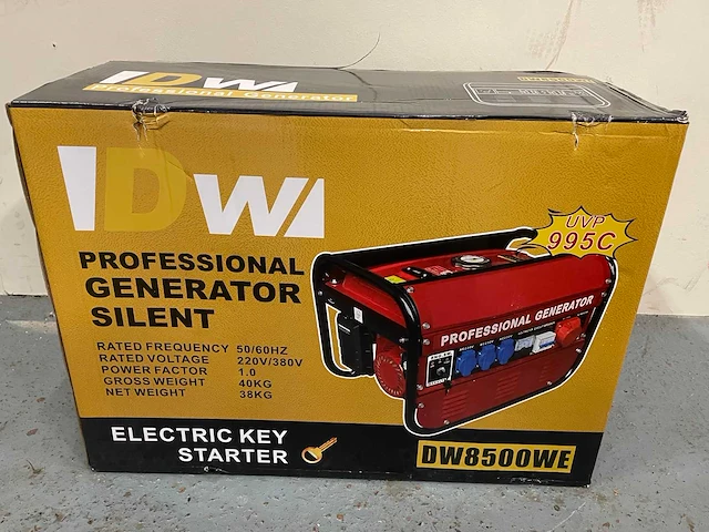 2024 dw dw8500e electric start stroomgenerator - afbeelding 13 van  14