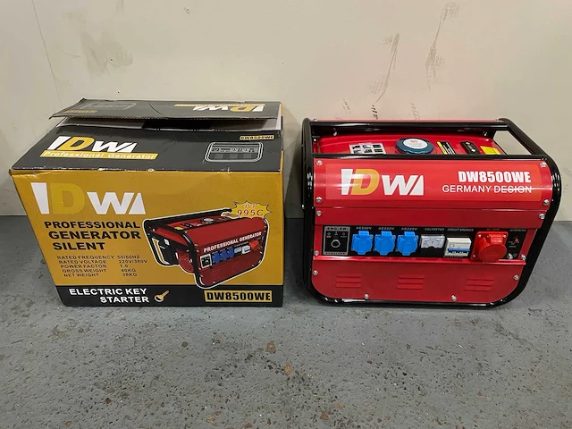2024 dw dw8500e electric start stroomgenerator - afbeelding 10 van  15