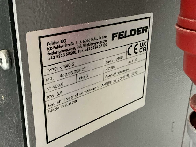 2024 felder k 540 s formaatcirkelzaagmachine - afbeelding 6 van  14