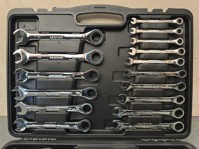 2024 ftools 22 delig steek en ringsleutelset - afbeelding 3 van  4