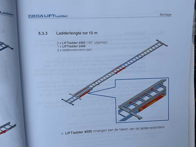 2024 geda liftladder 10m ladder - afbeelding 15 van  22