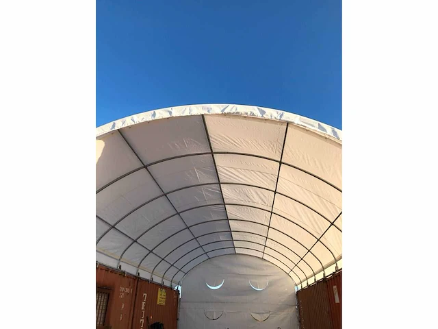 2024 greenland 12x12x4,5m container overkapping met achterwand - afbeelding 4 van  4