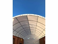 2024 greenland 12x12x4,5m container overkapping met achterwand - afbeelding 4 van  4