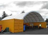 2024 greenland 12x12x4,5m container overkapping - afbeelding 1 van  2