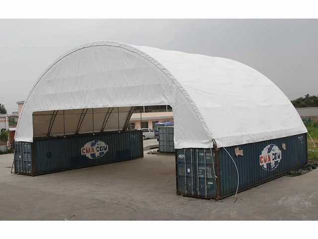 2024 greenland 18x12x4.5m container overkapping/ container tent - afbeelding 1 van  3