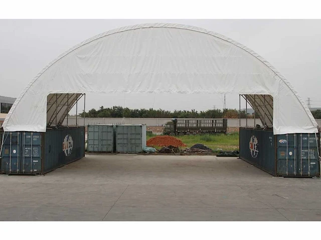 2024 greenland 18x12x4.5m container overkapping/ container tent - afbeelding 2 van  3