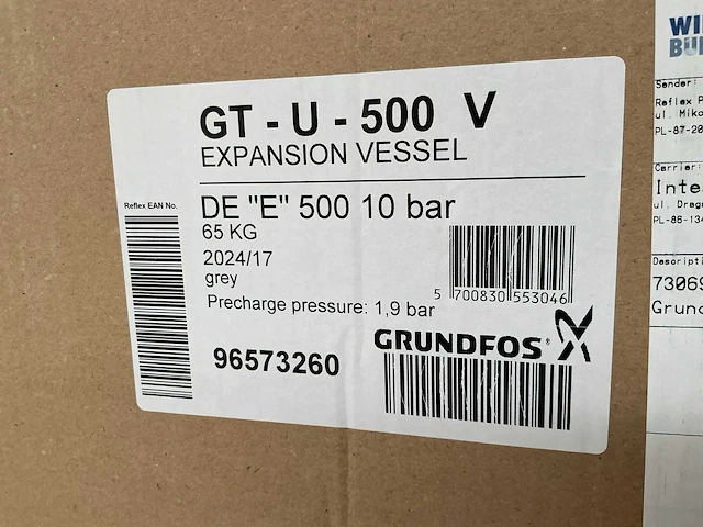 2024 grundfos gt-u-500 v drukvat - afbeelding 3 van  3