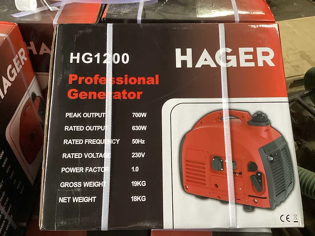 2024 hager hg 1200 noodstroomaggregaat - afbeelding 2 van  6