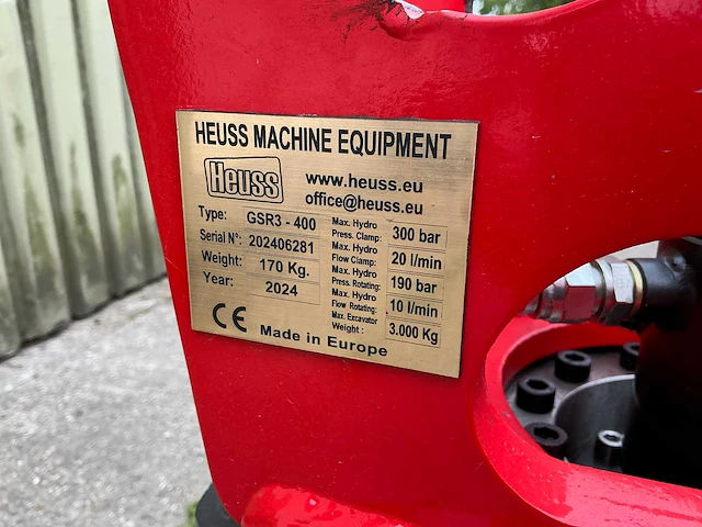 2024 heuss gsr3-400 sorteergrijper - afbeelding 3 van  11
