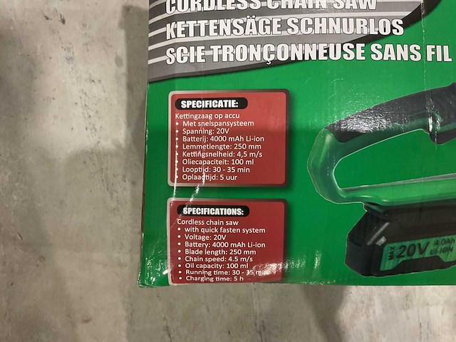2024 hofftech 20v accu kettingzaag - afbeelding 8 van  8