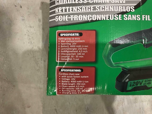 2024 hofftech 20v accu kettingzaag - afbeelding 8 van  8