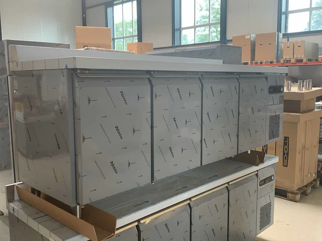 2024 hoshizaki snowflake scr-225dg 4-deurs koelwerkbank - afbeelding 1 van  16