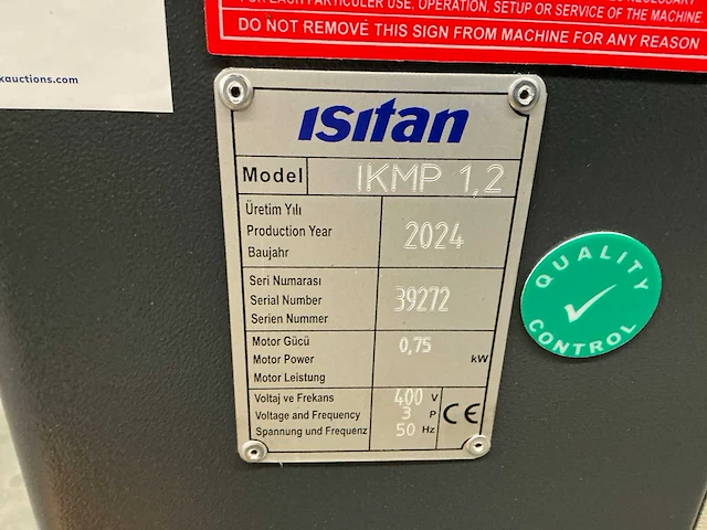 2024 isitan ikmp1,2 voormachine - afbeelding 5 van  8
