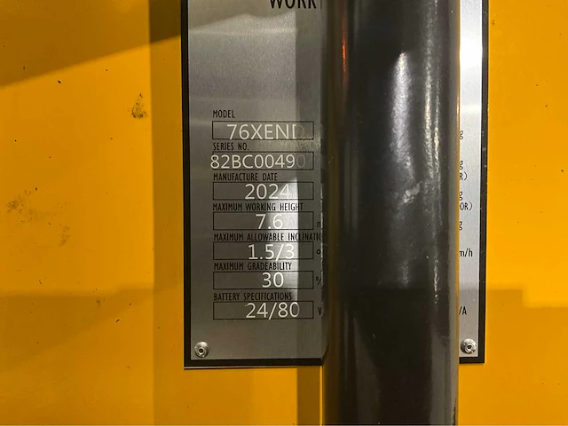 2024 jd 76xend hoogwerker - afbeelding 10 van  19