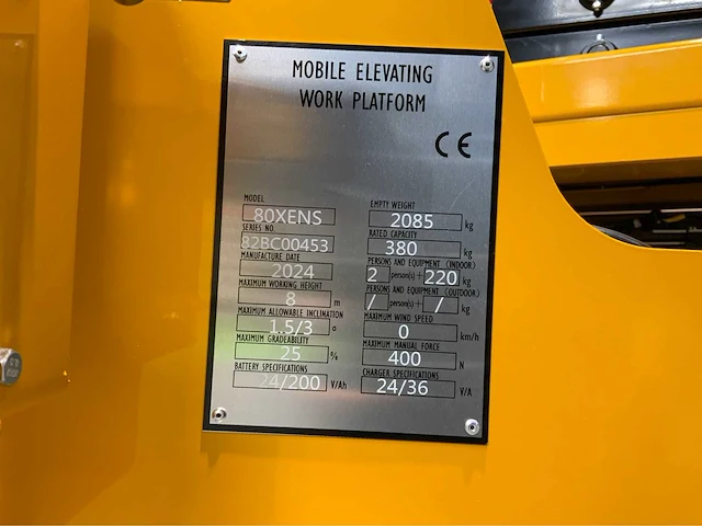 2024 jd 80x hoogwerker - afbeelding 13 van  20