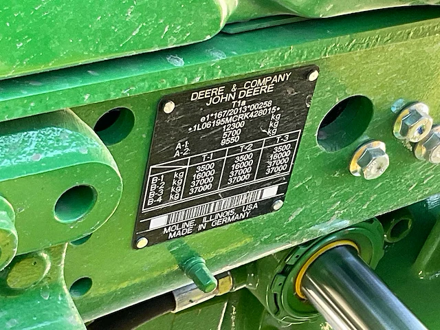 2024 john deere 6195m vierwielaangedreven landbouwtractor - afbeelding 30 van  36