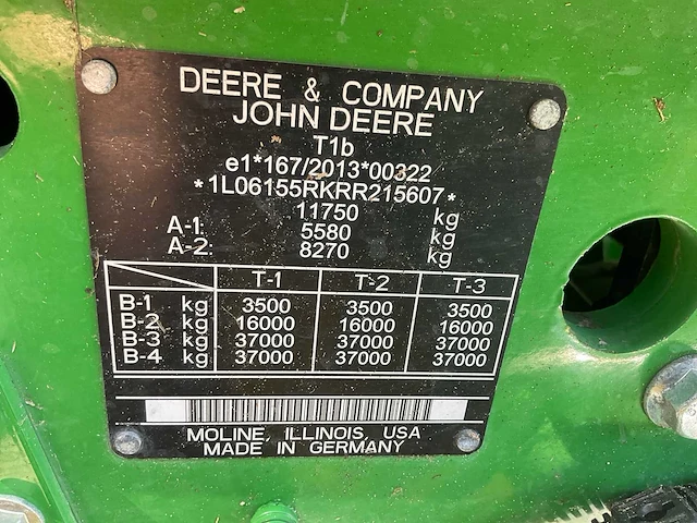 2024 john deere 6r155 vierwielaangedreven landbouwtractor - afbeelding 11 van  28