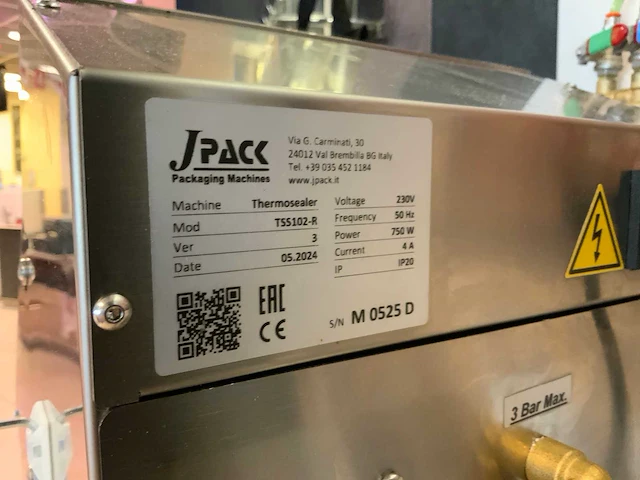 2024 jpack tss102- r thermoseal machine - afbeelding 5 van  6