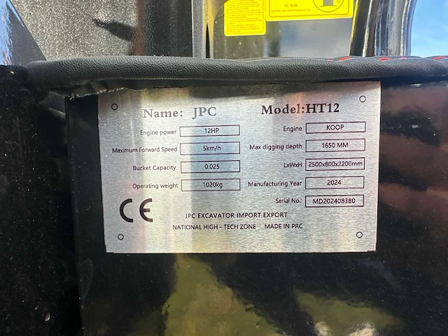 2024 jpc ht12 minigraafmachine - afbeelding 10 van  18