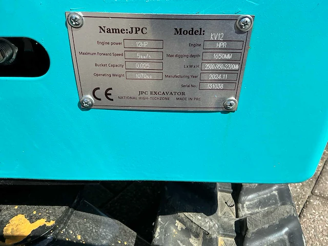2024 jpc kv12 minigraafmachine - afbeelding 9 van  14