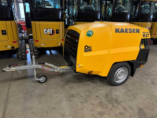 2024 kaeser m27 pe mobiele bouwcompressor 14 bar - afbeelding 1 van  12