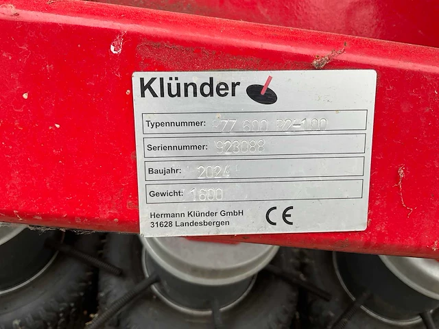 2024 klünder weed puller r77 600-r2-100 onkruidtrekker - afbeelding 9 van  9