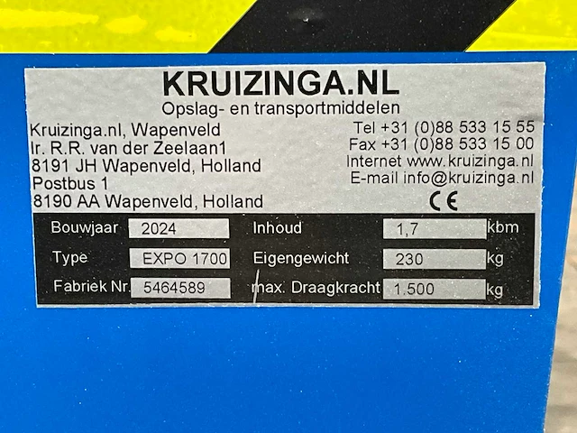 2024 kruizinga expo 1700 kiepcontainer - afbeelding 6 van  6