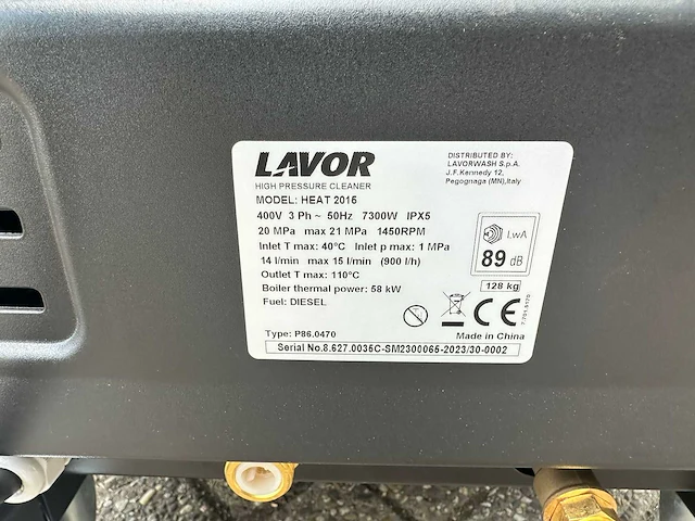 2024 lavor heat 380v hogedrukreiniger - afbeelding 8 van  16