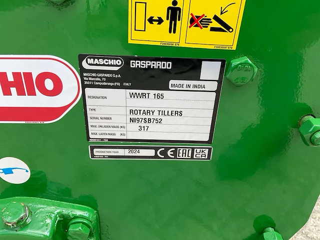 2024 maschio wwrt 165 grondfrees - afbeelding 8 van  8