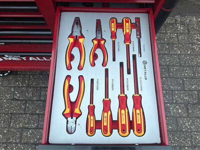 2024 metallo 13 lades 10 gevuld gereedschap wagen gevuld - afbeelding 7 van  20