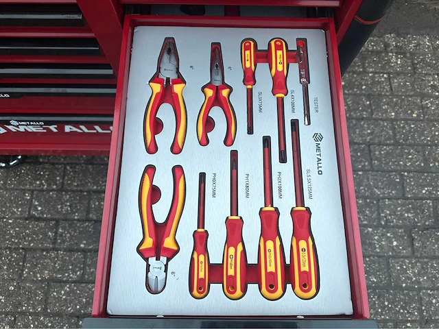 2024 metallo 13 lades 10 gevuld gereedschap wagen gevuld - afbeelding 7 van  20