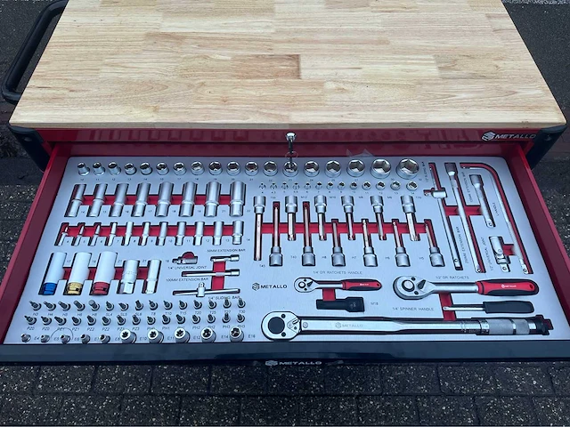 2024 metallo 13 lades 10 gevuld gereedschap wagen gevuld - afbeelding 17 van  20