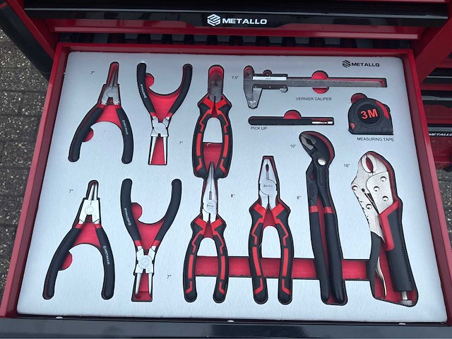 2024 metallo 13 lades 10 gevuld gereedschap wagen gevuld - afbeelding 9 van  20
