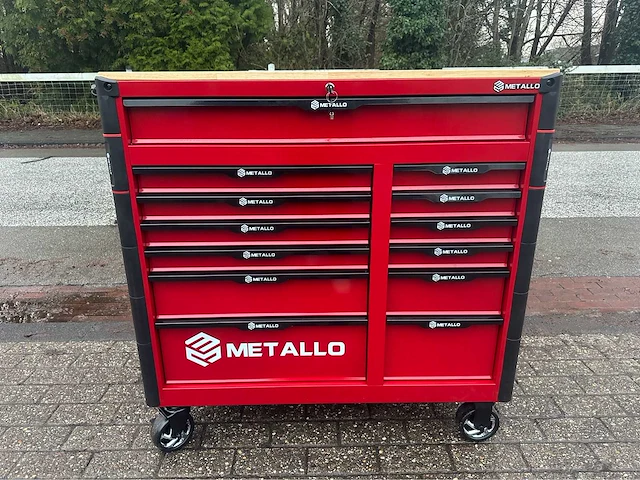 2024 metallo 13 lades 10 gevuld gereedschapswagen - afbeelding 1 van  20