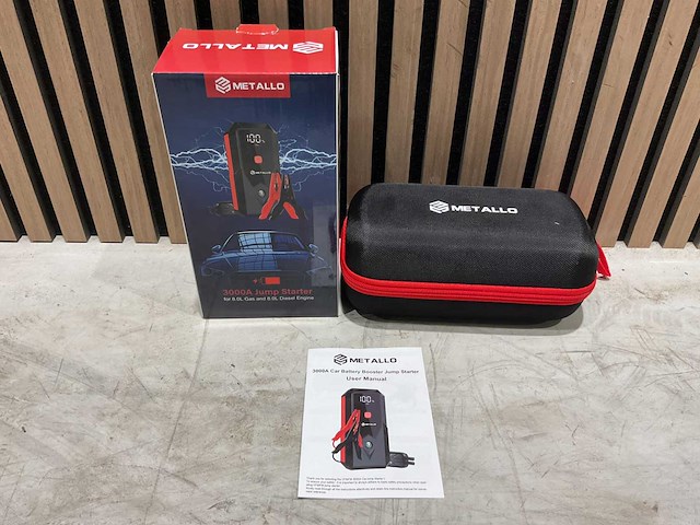 2024 metallo 3000a accu booster/startpack - afbeelding 1 van  9