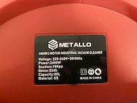 2024 metallo 60l-2400w industriële stofzuiger - afbeelding 12 van  13