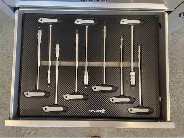2024 metallo 8 lades 8 gevuld - gereedschap wagen gevuld - afbeelding 2 van  14
