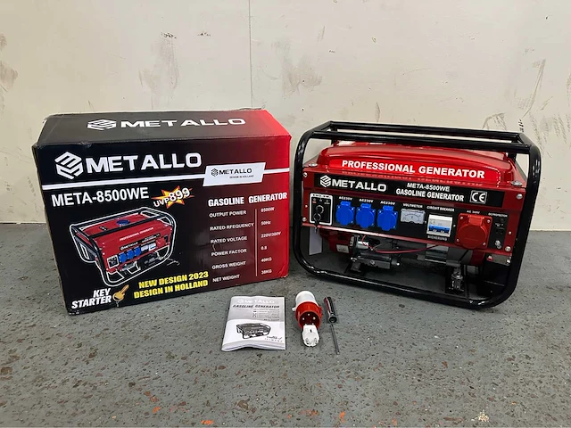 2024 metallo meta-8500we stroomgenerator - afbeelding 1 van  12