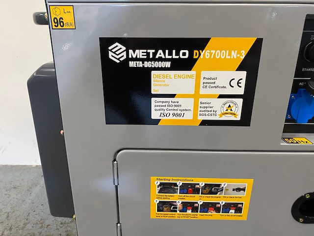 2024 metallo meta-dg5000w stroomgenerator - afbeelding 13 van  14