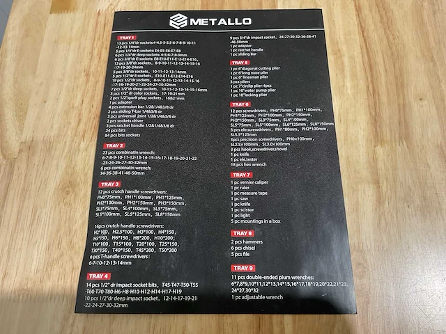 2024 metallo xxxl-edition meta-11hs9g gereedschapswagen - afbeelding 15 van  22