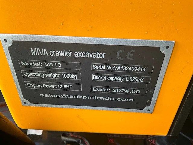 2024 miva va13 minigraafmachine - afbeelding 7 van  15